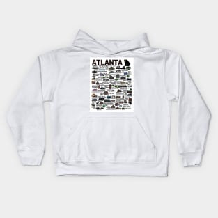 Atlanta Map Kids Hoodie